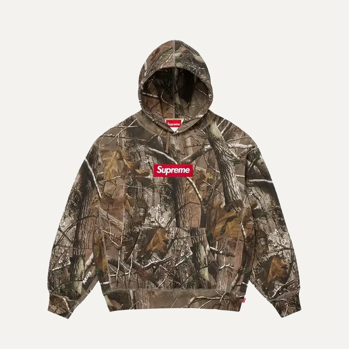Supreme Hoodie Box Logo Forest Camo (FW25)